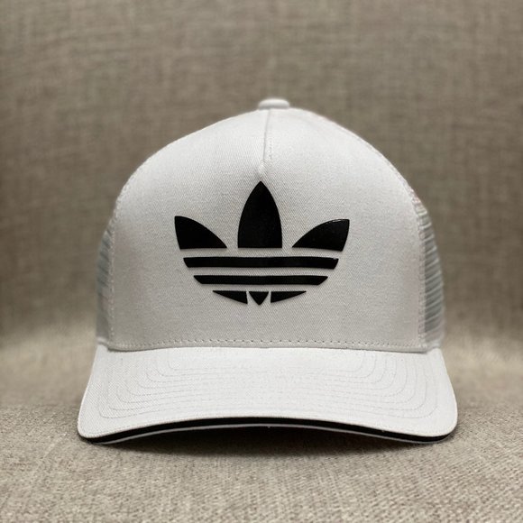 adidas trefoil cap white